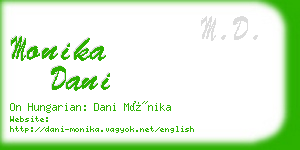 monika dani business card